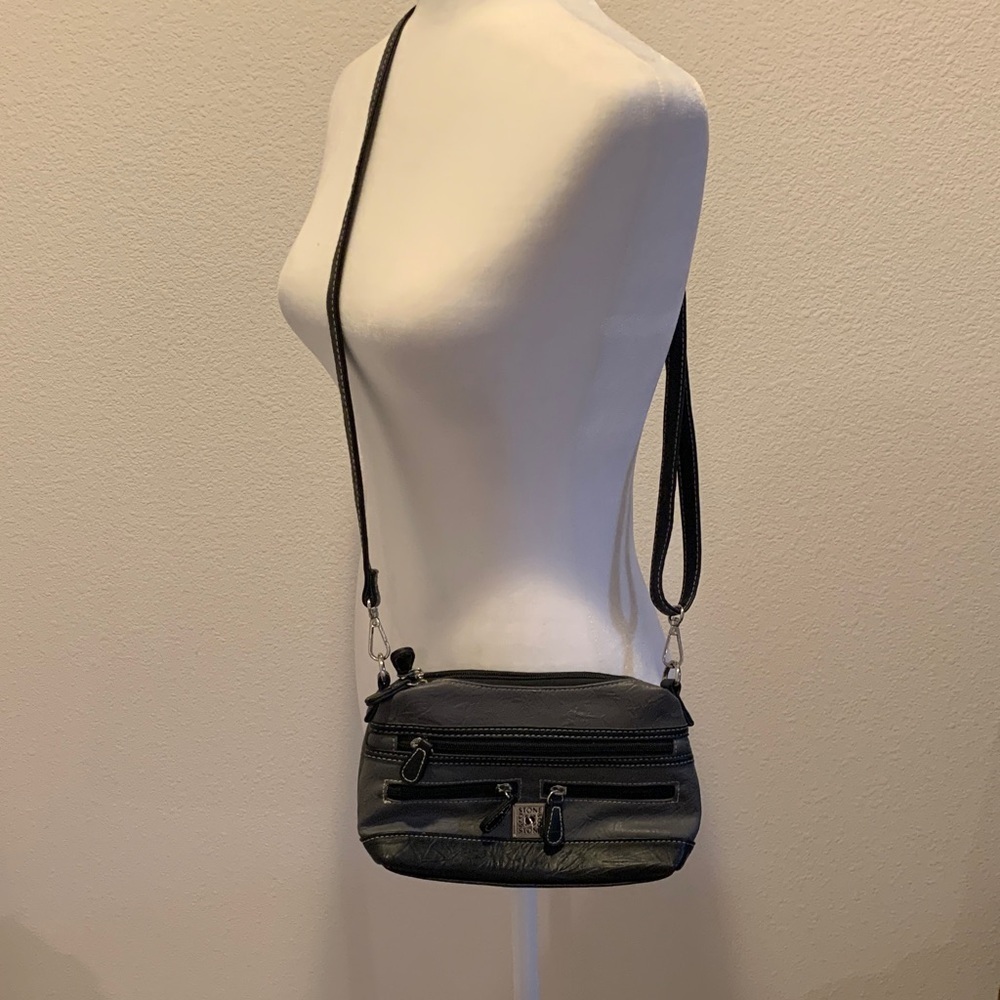 Gray&Black Crossbody Bag